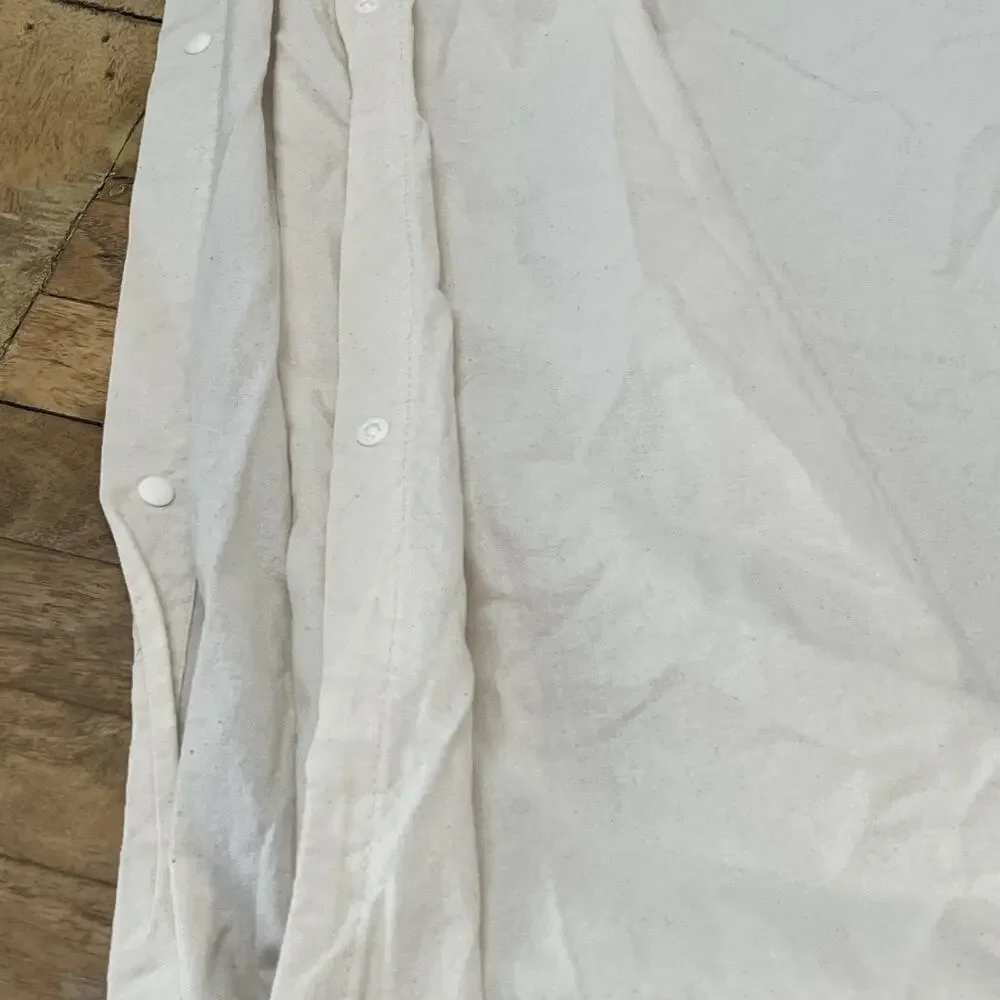 IKEA Ängslilja Duvet Cover Full Queen 218cm x 218cm Cream 100% Cotton